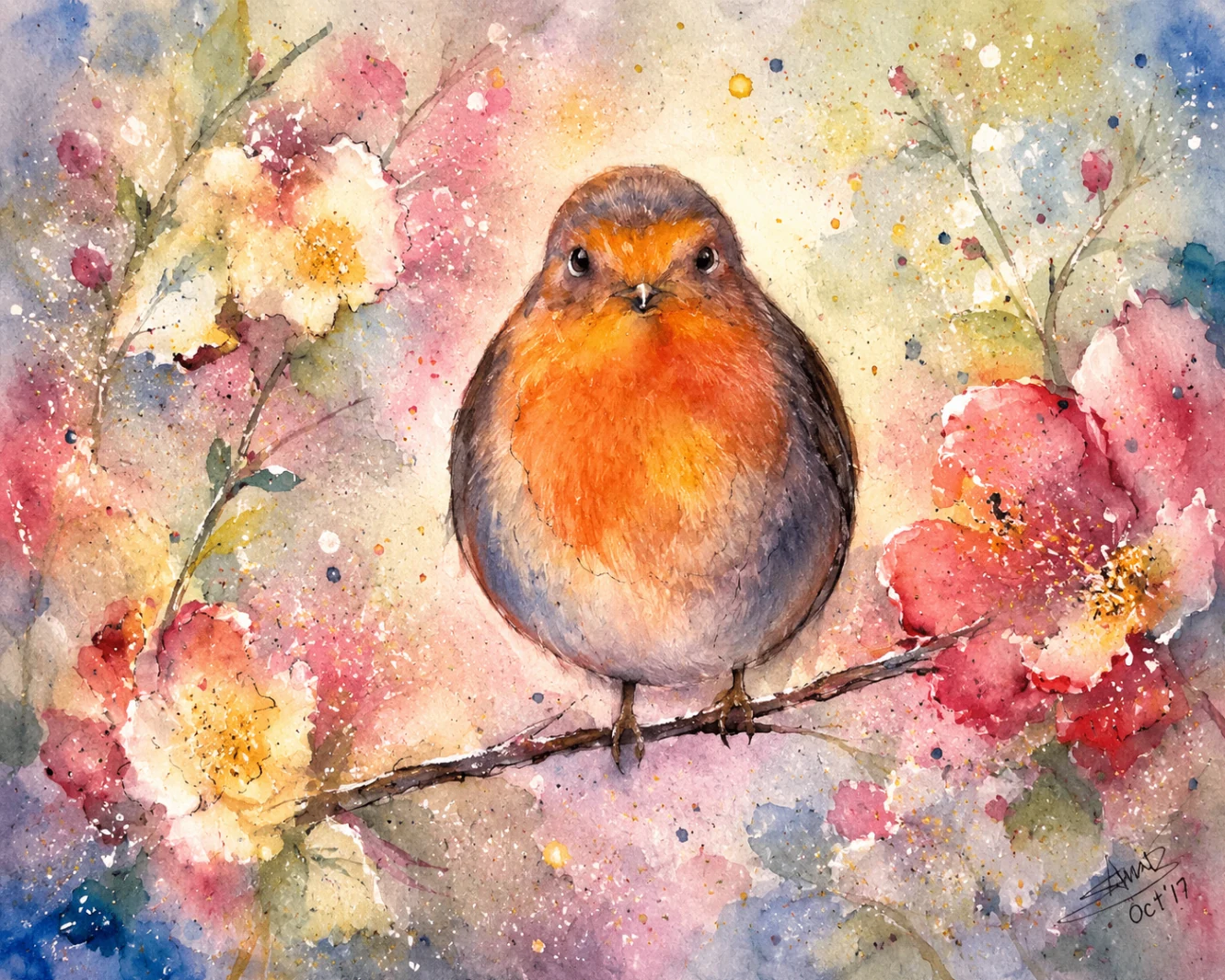 Course 4 - Advanced — original watercolour painting by Anne-Marie Bond