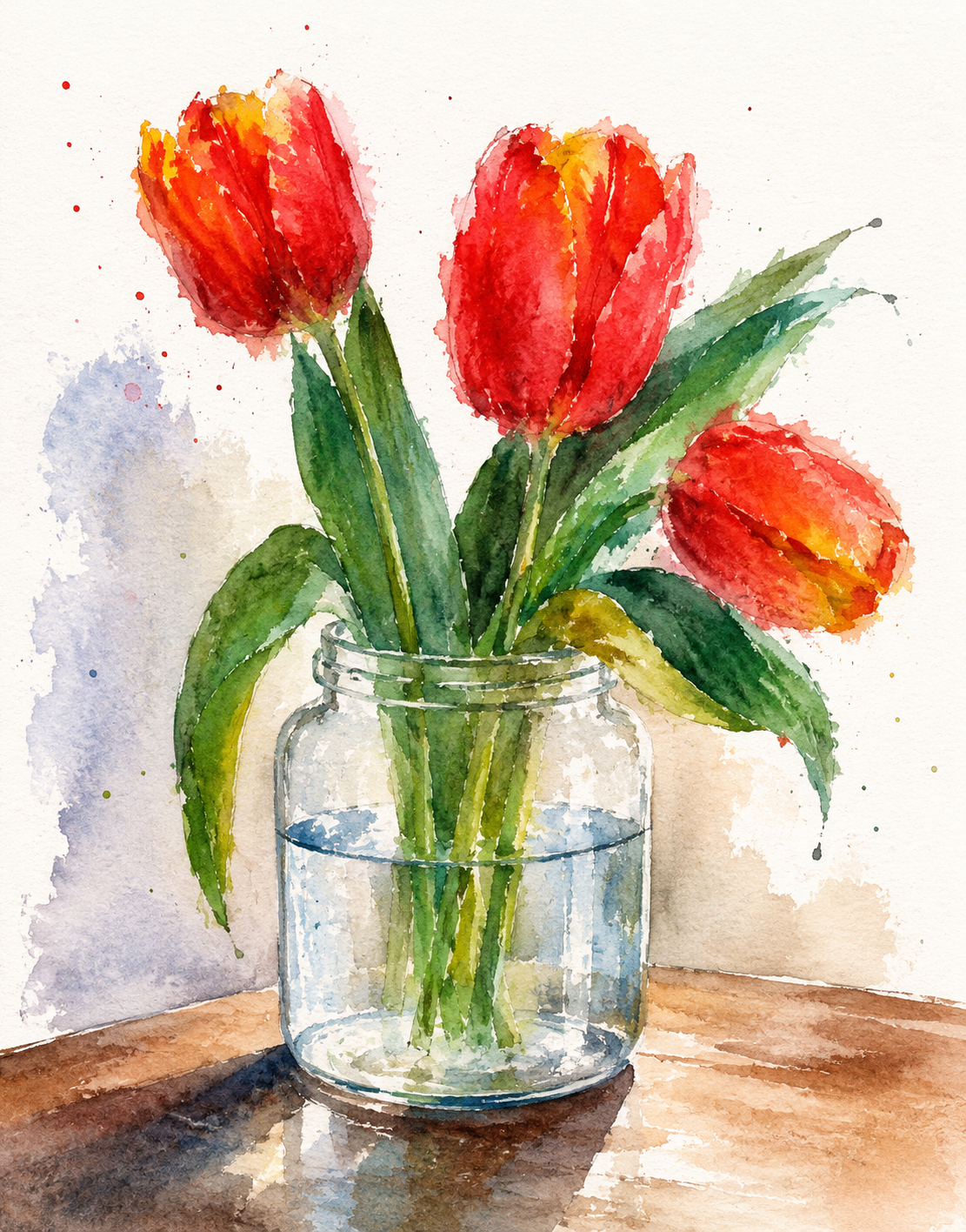 Tulips in Glass