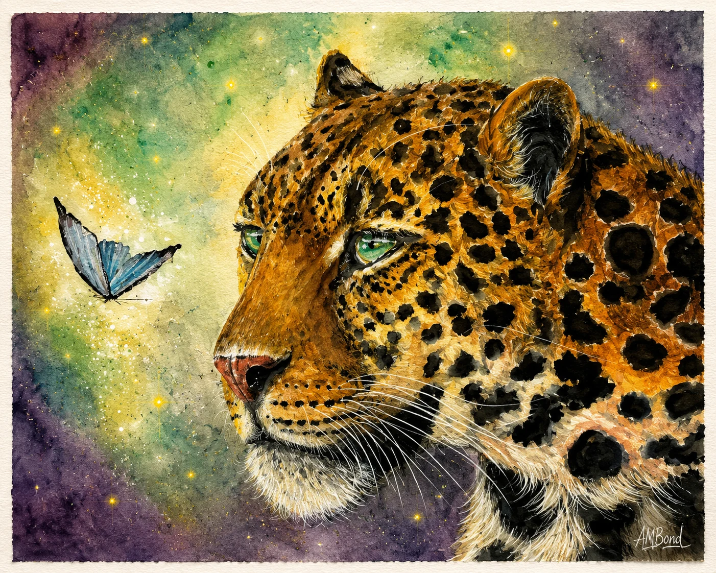 Spirit Animal Study — original watercolour painting by Anne-Marie Bond